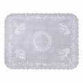 Brooklace 12.75" x 16.75" Anniversary Embossed White Paper Traymats PK 1000 PK TC8704471